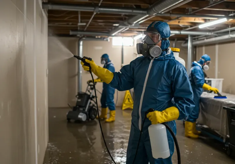 Basement Sanitization and Antimicrobial Treatment process in Whittier, CA